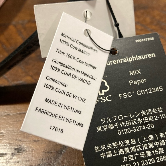 New Lauren Ralph Lauren reversible pink white belt - Picture 4 of 7